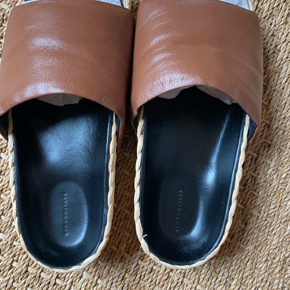Simon Miller size 37 leather and raffia slides - Picture 7 of 7